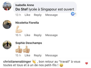 International French School Facebook Instagram comment