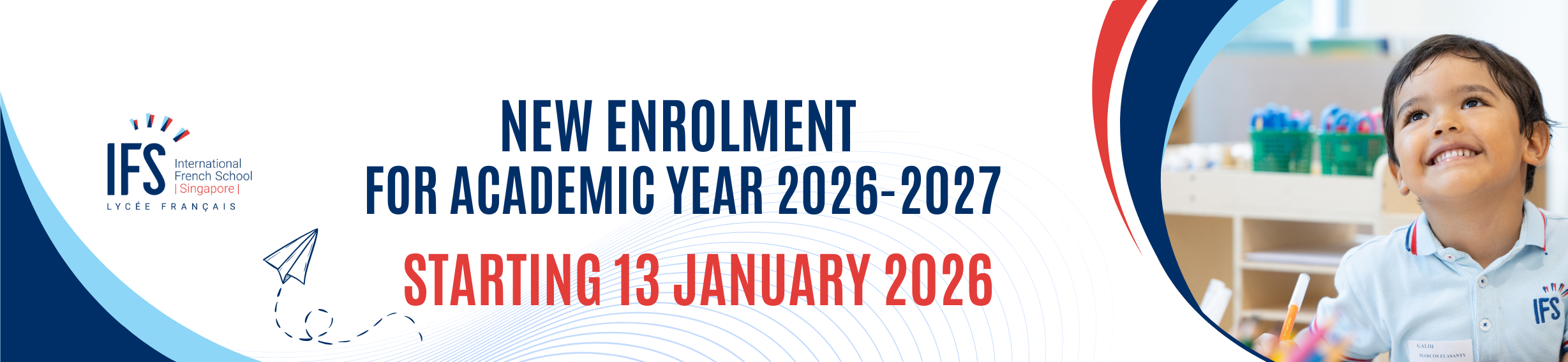 Enrolment 2025 2026 Banner In English