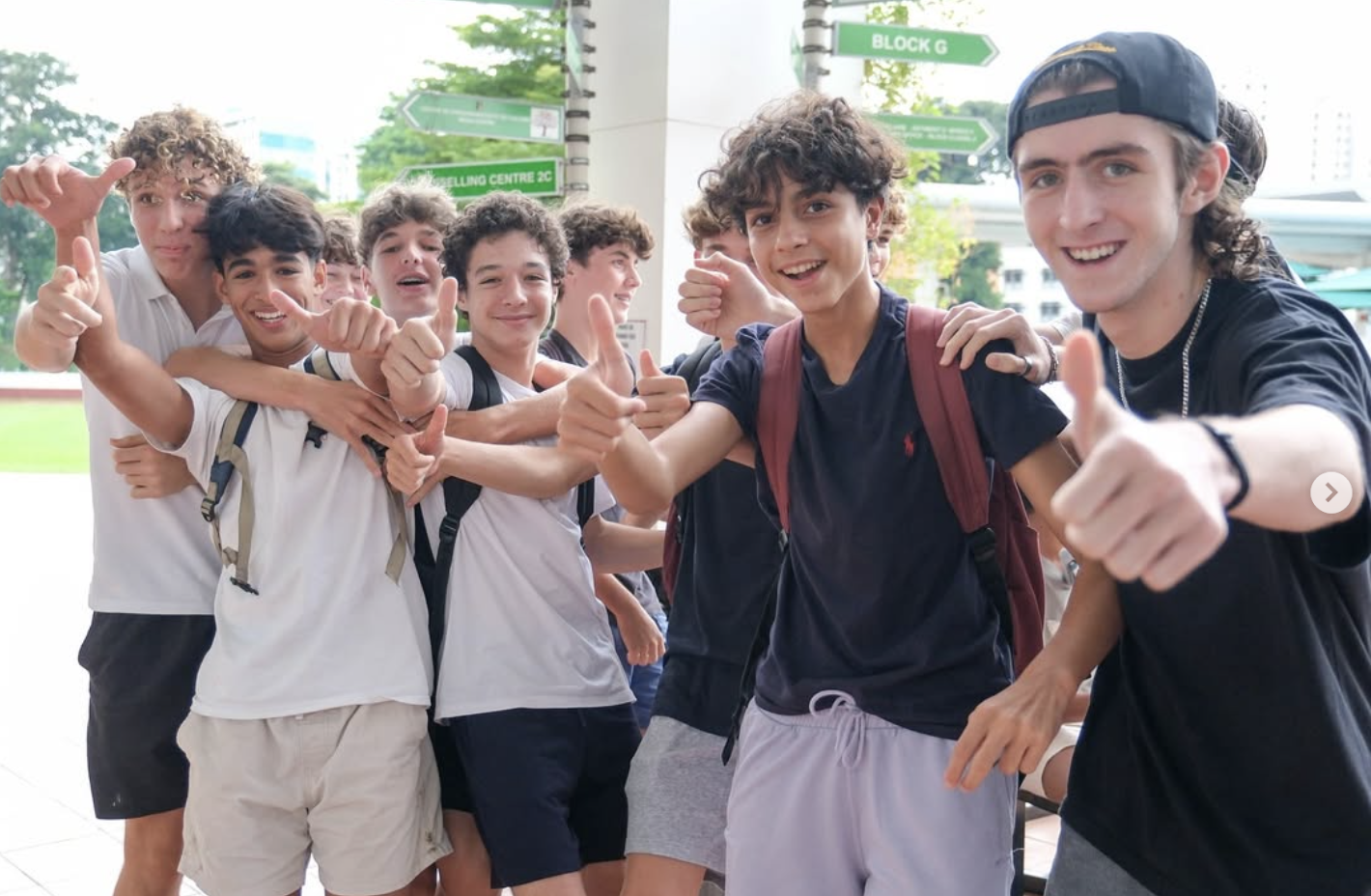 Ifs Students Thumbs Up