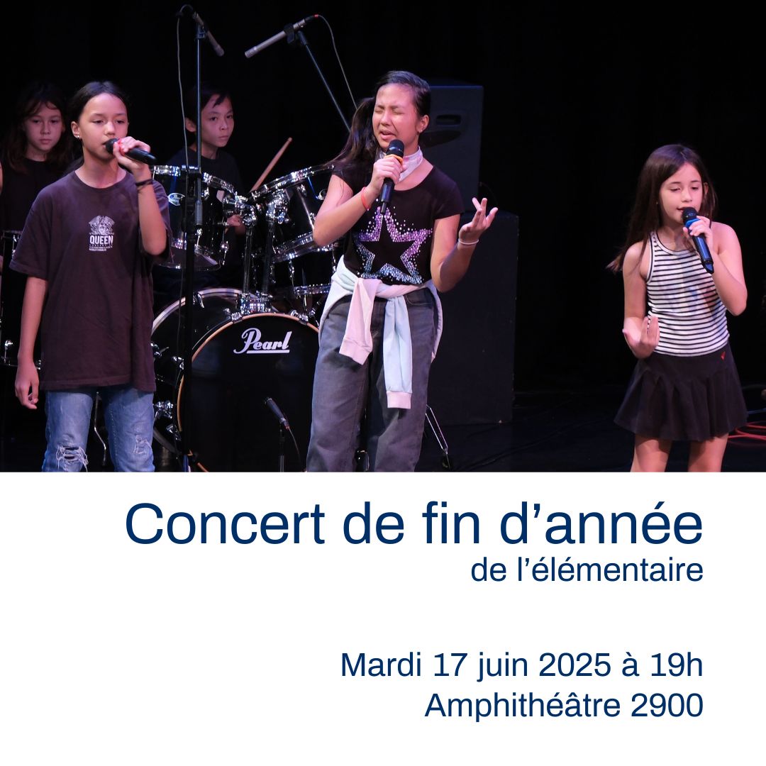 Concert Fin Annee Elementaire 2025
