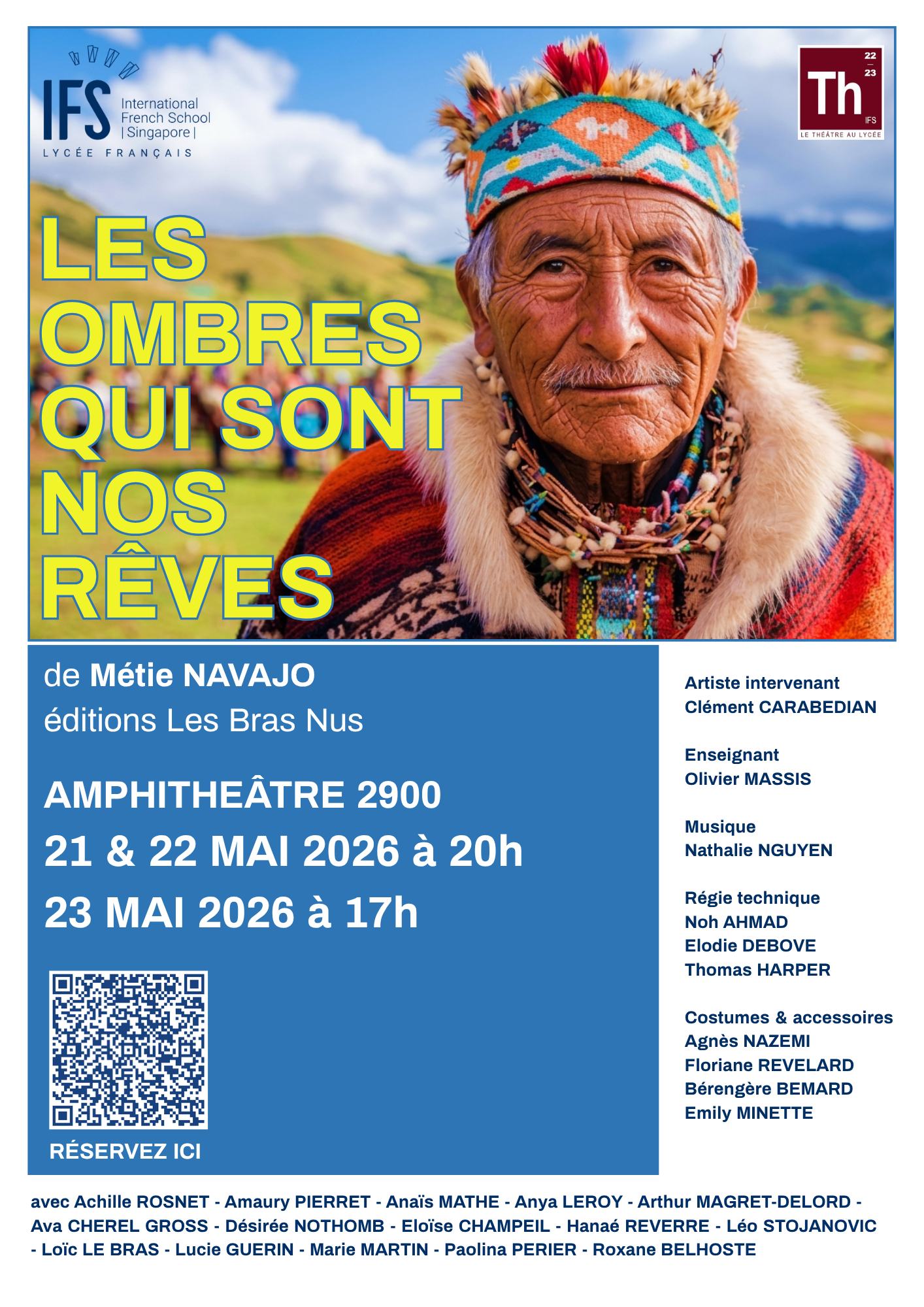 AmphitheÂtre 2900 21 & 22 Mai 2026 à 20h 23 Mai 2026 à 17h Avec Achille Rosnet Amaury Pierret Anaïs Mathe Anya Leroy Arthur Magret Delord Thomas Harper Ava Cherel Gross Désirée Nothomb (1)