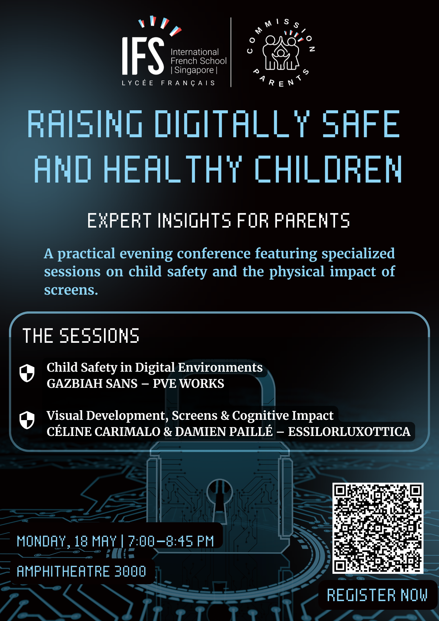 Raising Digitally Safe And Healthy Children Poster