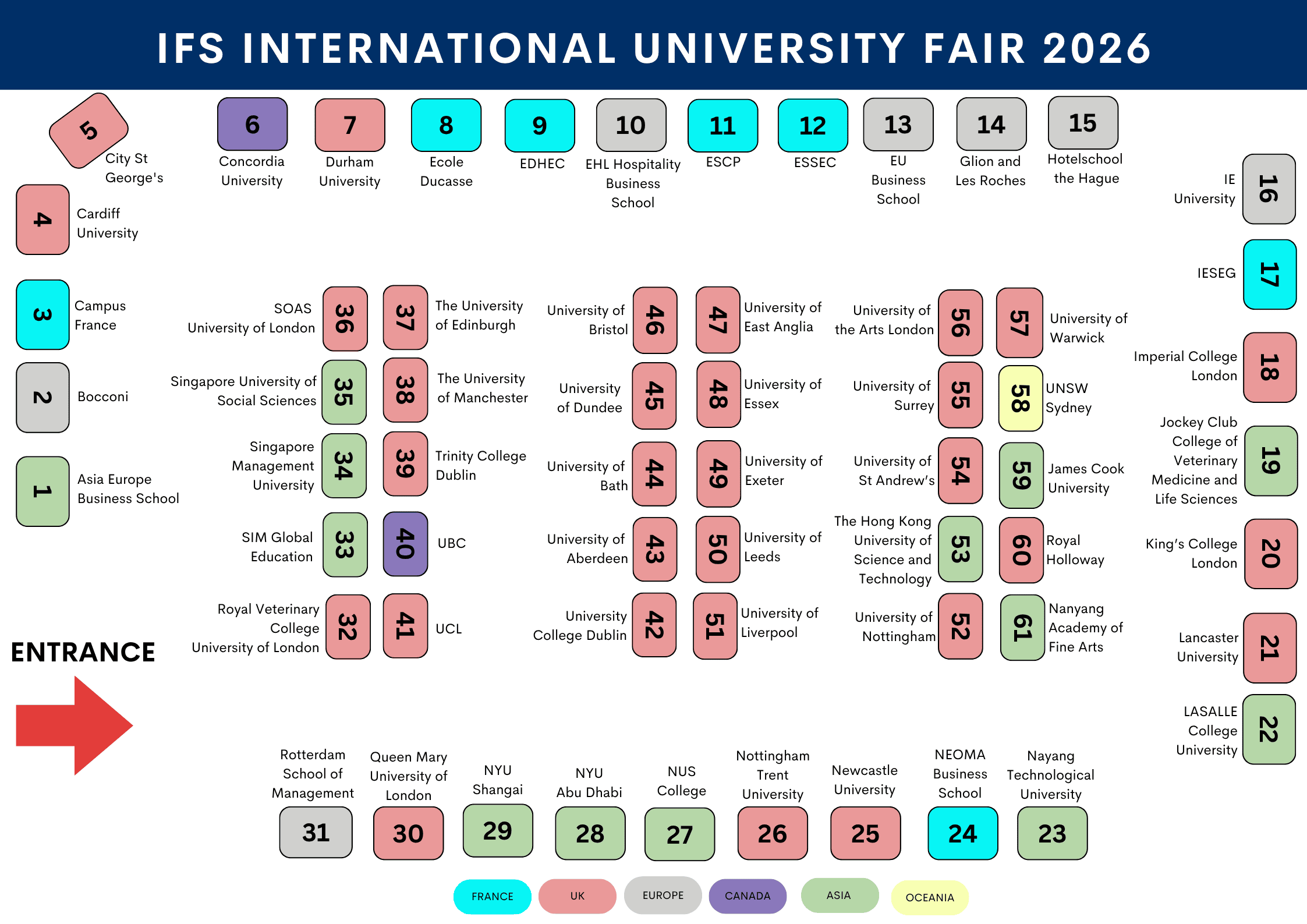 Ifs University Fair Map