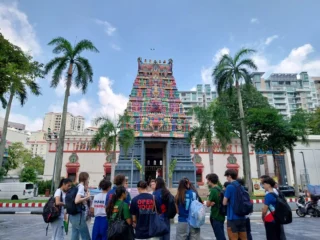 🎒 Latinists on a field trip: meeting the gods!

The Latin students were lucky to take part in a fascinating and eye-opening outing, brilliantly guided by Singapore expert Arianne Nabarro @singapourseine.
Many thanks to Mrs Bocquet and Mrs Larrieu for organising this unique cultural journey!

The aim? To explore comparative religion through the lens of Greco-Roman and Hindu pantheons: Cronos and Brahma, Dionysus and Shiva, Athena and Sarasvati… 
A rich dialogue between mythologies to better understand divine representations.

Students also explored the striking similarities between rituals—libations, offerings, incense—showing how symbolism can transcend time and cultures. 
They also studied architecture as a sacred language of its own.

An inspiring experience blending ancient languages with living cultures ✨

“Varietas delectat.”

#ComparativeReligion #CulturalExploration #LearningOutsideTheClassroom #LatinStudents #TemplesAndTraditions #HistoryMeetsToday #IFSCulture #IFSCommunity #OpenYourMind